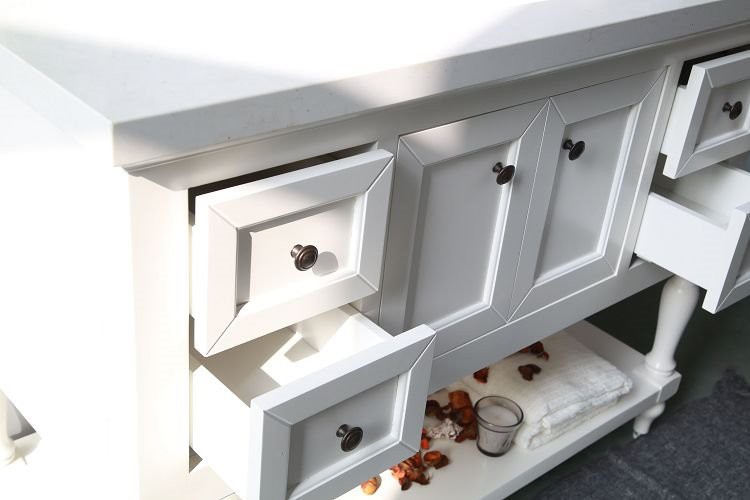 48 inch white bathroom vanity with top