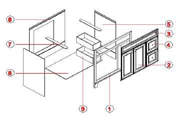 36 inch gray bathroom vanity drawing 