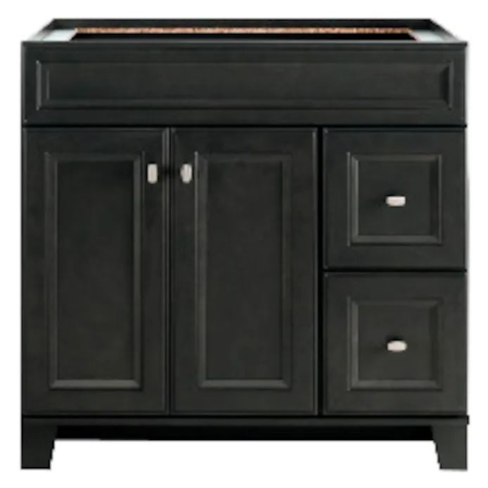 36 inch grijze badkamermeubel