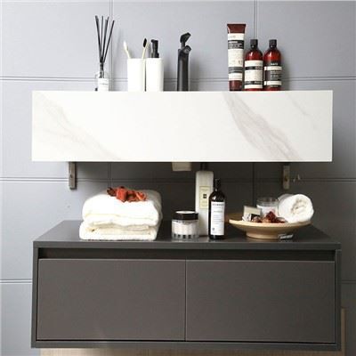 30 inch witte zwevende wastafel