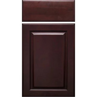 Donkere kersenhouten keukenkastjes