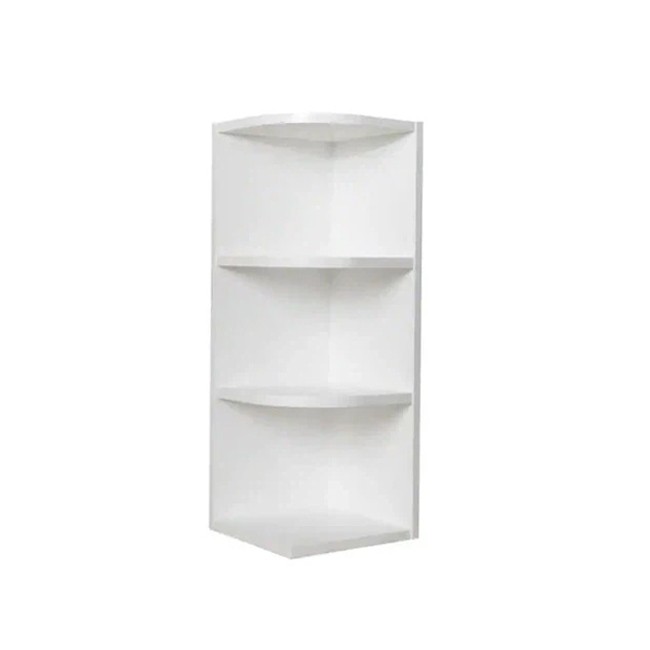 Shaker Wand Eind Open Plank Kast