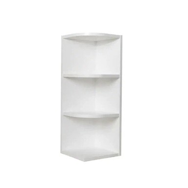 Shaker Wand Eind Open Plank Kast